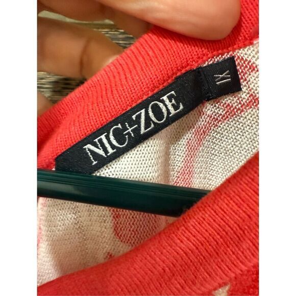 NIC+ZOE Terrace Twirl Sleeveless A-Line Knit Jersey Dress Midi Crew Neck Sz 1X - Picture 4 of 8